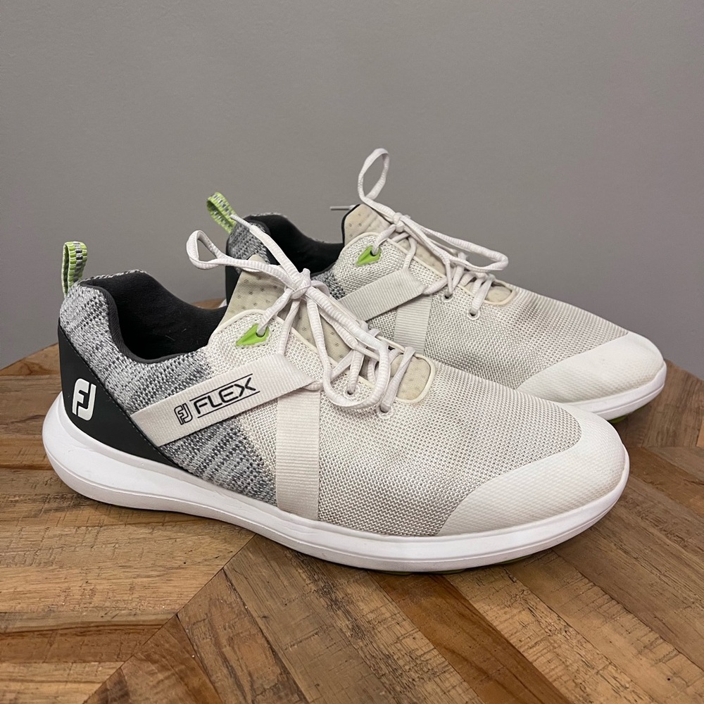 Footjoy FJ Flex Spikeless Gold Shoes 10.5W